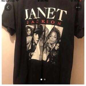 Black Janet Jackson Graphic T-Shirt
